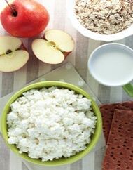 Queso y manzanas